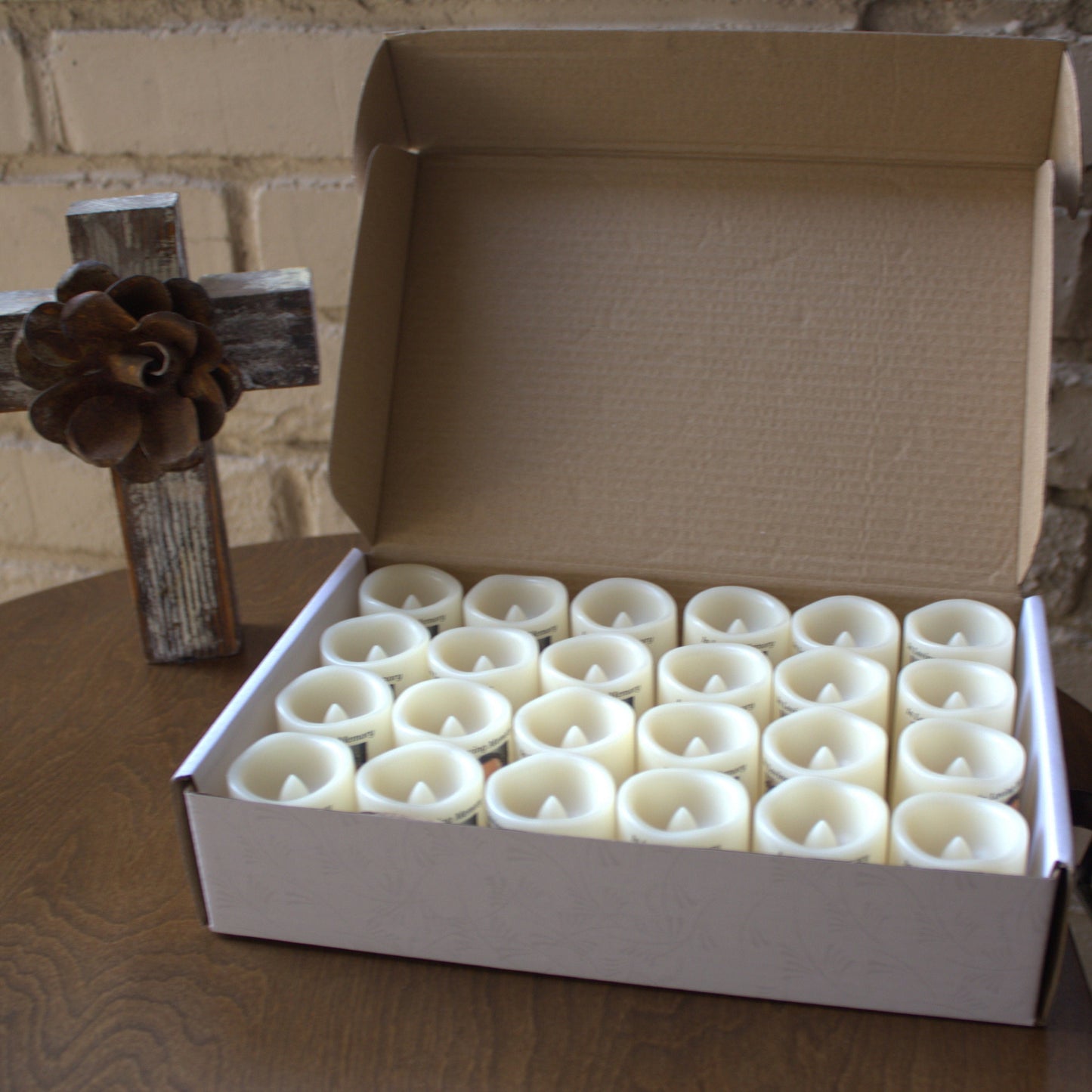 Personalized Memorial Candle Favors | Set of 24 Mini Funeral Remembrance Candles