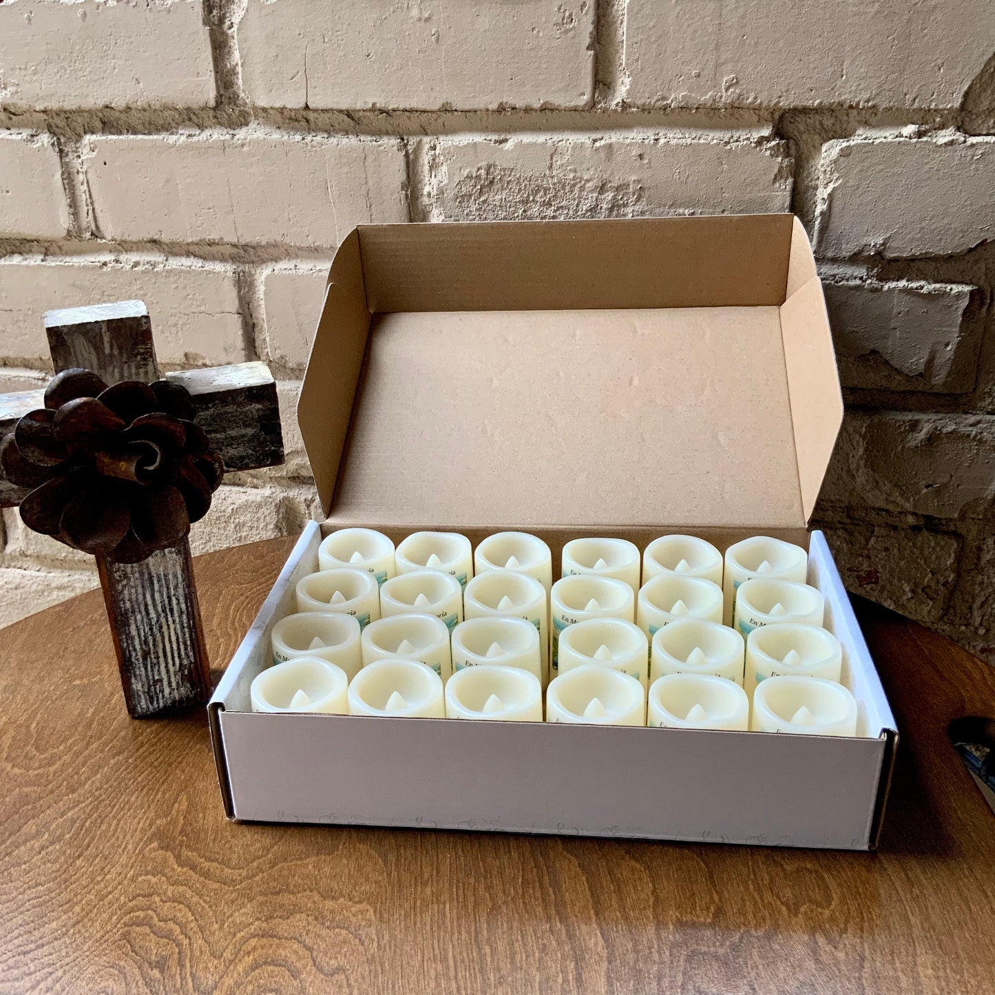 Spanish Personalized Memorial Candle Favors | Set of 24 Veladoras Memoriales para Funeral | Recuerdos Personalizados